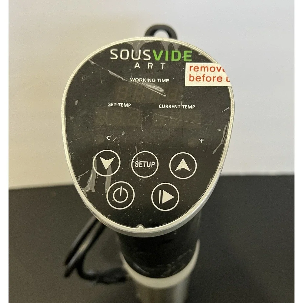 Sous Vide Art Immersion Circulator Precision Cooker 1000W Black Silver SVA-00001